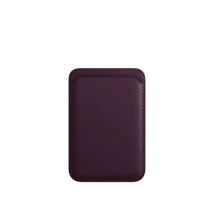 Porte-cartes Magnétique en Cuir pour iPhone 12 à 17 & Samsung S24/S25